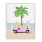 Stupell Industries Surfboard Filled Car Framed Giclee, design by Ziwei Li